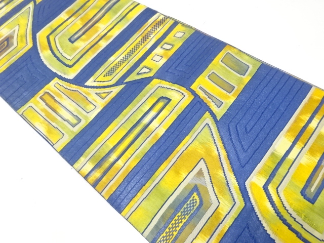 JAPANESE NAGOYA OBI / WOVEN GEOMETRIC